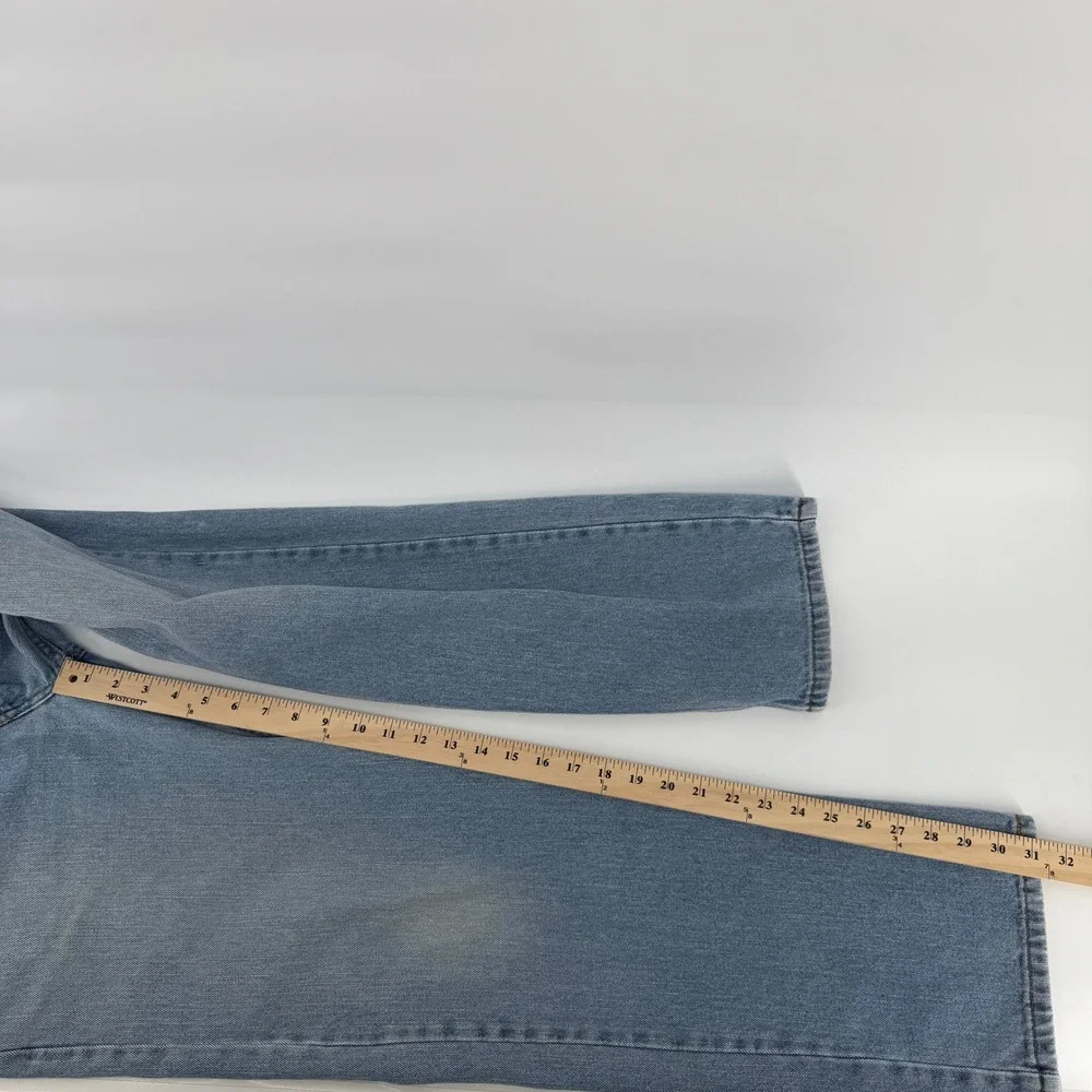 Levi's 505 Regular Fit Jeans Mens 34x32 Light‎ Wash Blue Straight Leg Denim Y2K